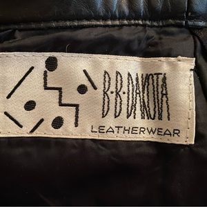 Vintage BB Dakota REAL LEATHER miniskirt size 9/10 - excellent condition